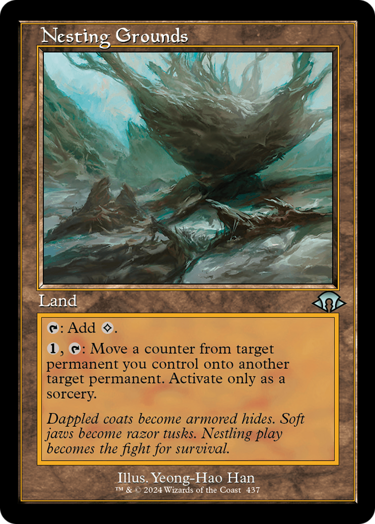 Nesting Grounds (Retro Frame) [Modern Horizons 3] | Cards and Coasters CA