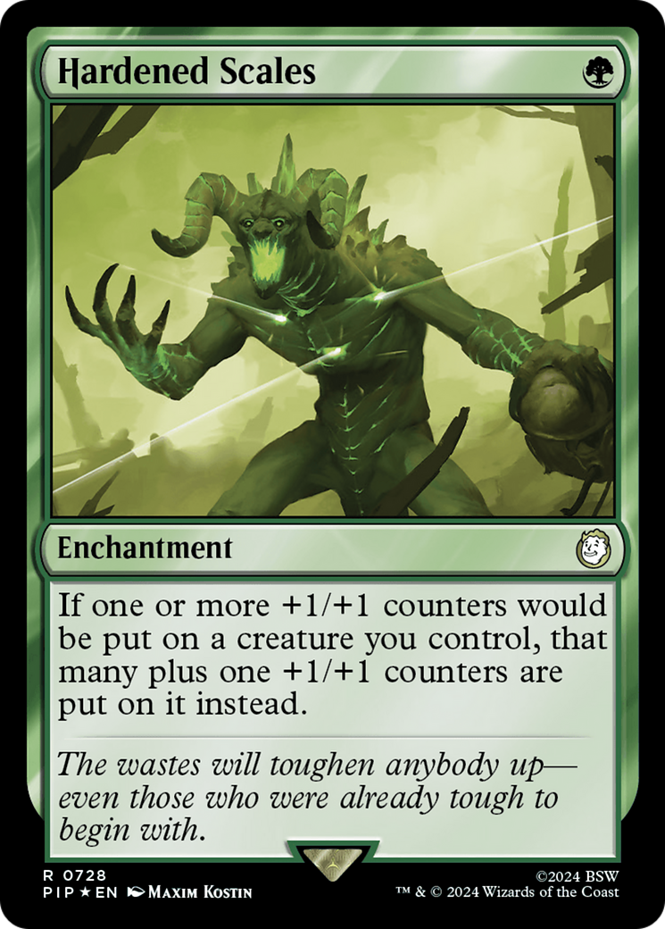 Hardened Scales (Surge Foil) [Fallout] | Cards and Coasters CA