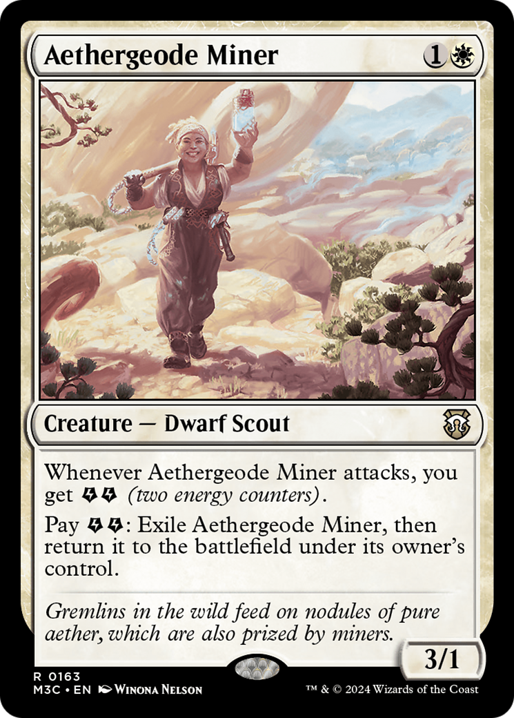 Aethergeode Miner [Modern Horizons 3 Commander] | Cards and Coasters CA