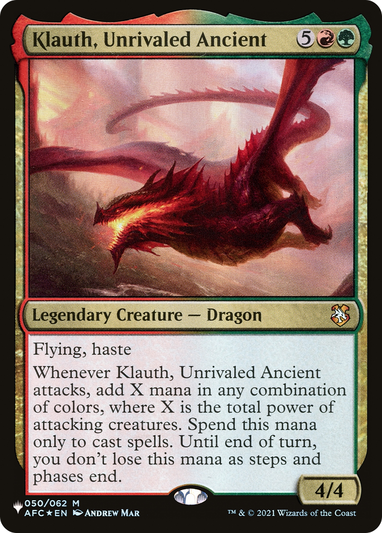 Klauth, Unrivaled Ancient [The List] | Cards and Coasters CA