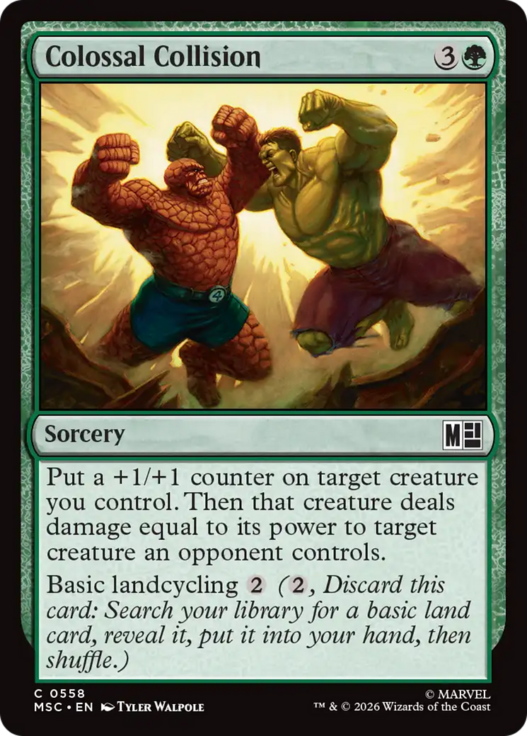 Colossal Collision [Marvel Super Heroes Commander] | Cards and Coasters CA