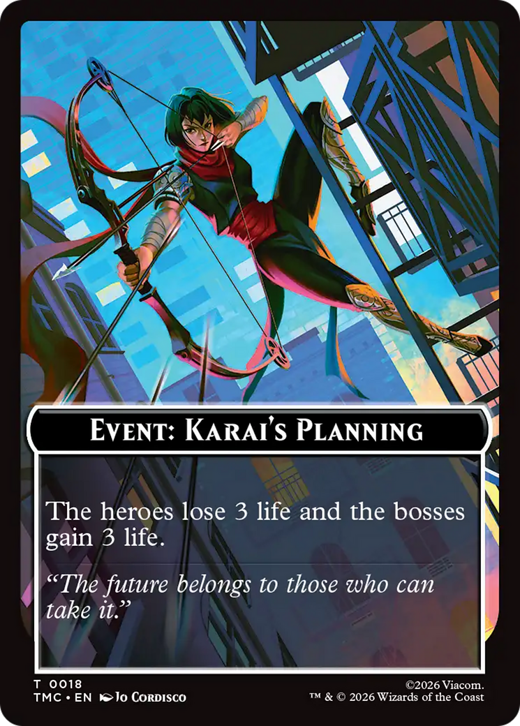 Event: Karai's Planning [Teenage Mutant Ninja Turtles Commander Tokens] | Cards and Coasters CA
