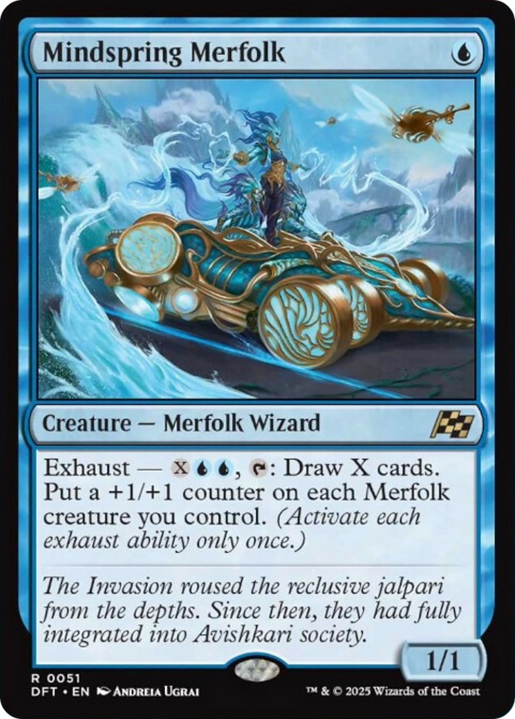 Mindspring Merfolk [Aetherdrift] | Cards and Coasters CA