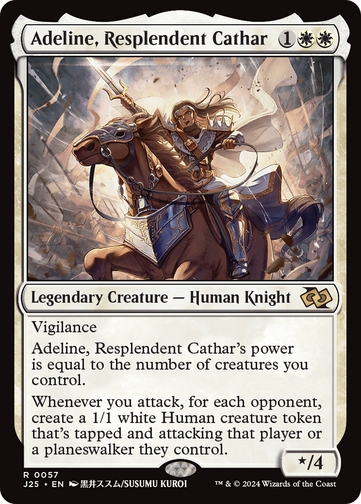 Adeline, Resplendent Cathar (Anime) [Foundations Jumpstart] | Cards and Coasters CA