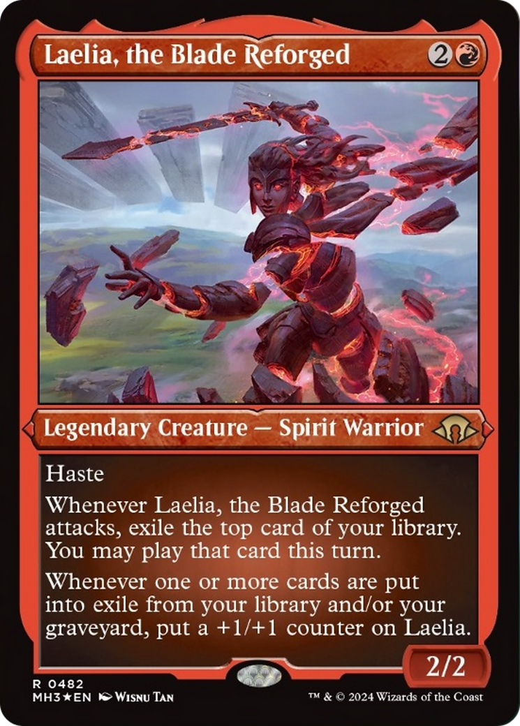 Laelia, the Blade Reforged (Foil Etched) [Modern Horizons 3] | Cards and Coasters CA