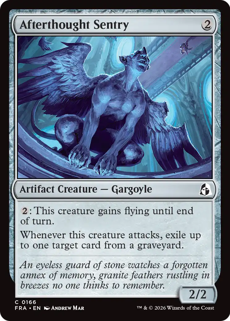 Afterthought Sentry [Reality Fracture] | Cards and Coasters CA