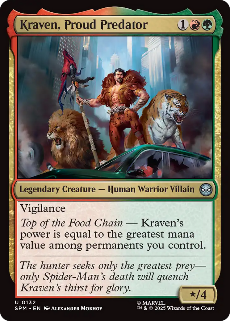 Kraven, Proud Predator [Marvel's Spider-Man] | Cards and Coasters CA