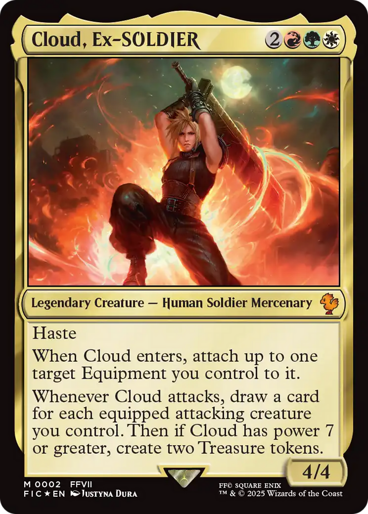 Cloud, Ex-SOLDIER [FINAL FANTASY Commander] | Cards and Coasters CA