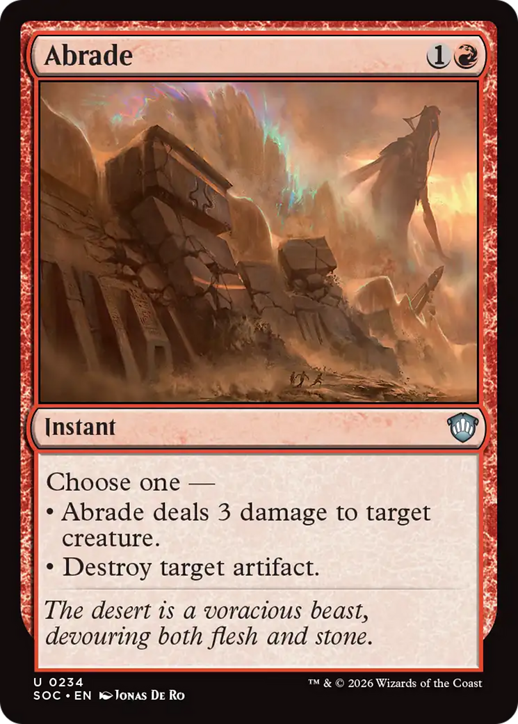 Abrade [Secrets of Strixhaven Commander] | Cards and Coasters CA