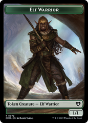 Elf Warrior // Cleric Double-Sided Token [Commander Masters Tokens] | Cards and Coasters CA