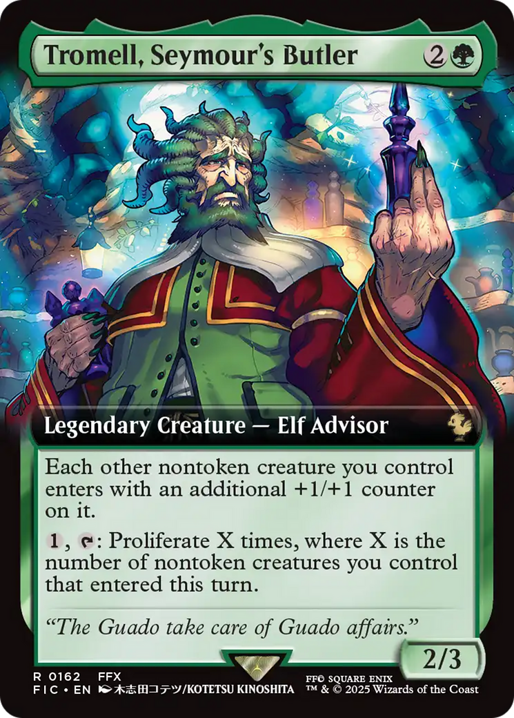 Tromell, Seymour's Butler (Extended Art) [FINAL FANTASY Commander] | Cards and Coasters CA