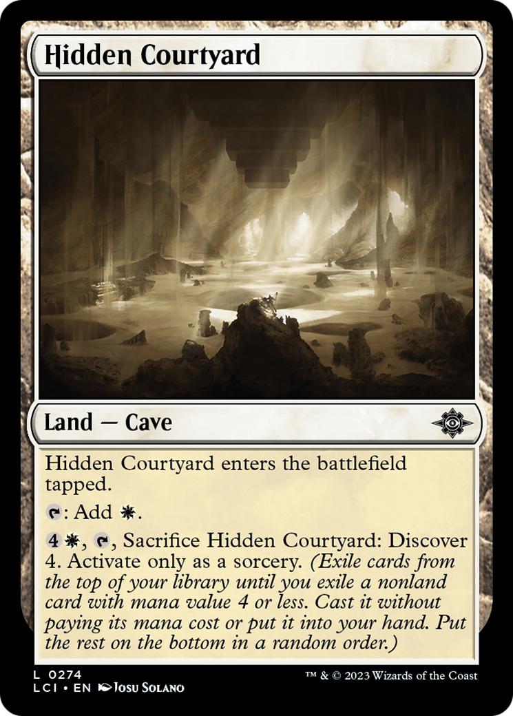 Hidden Courtyard [The Lost Caverns of Ixalan] | Cards and Coasters CA