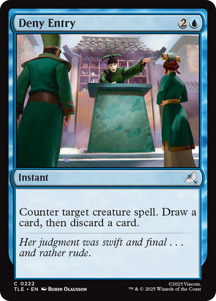 Deny Entry [Avatar: The Last Airbender: Eternal-Legal] | Cards and Coasters CA