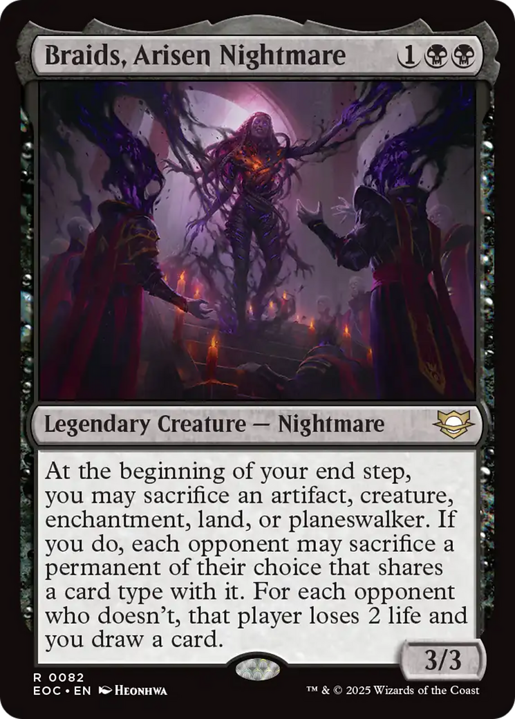 Braids, Arisen Nightmare [Edge of Eternities Commander] | Cards and Coasters CA