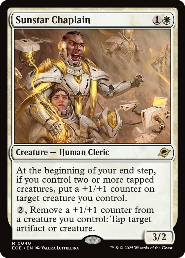 Sunstar Chaplain [Edge of Eternities] | Cards and Coasters CA
