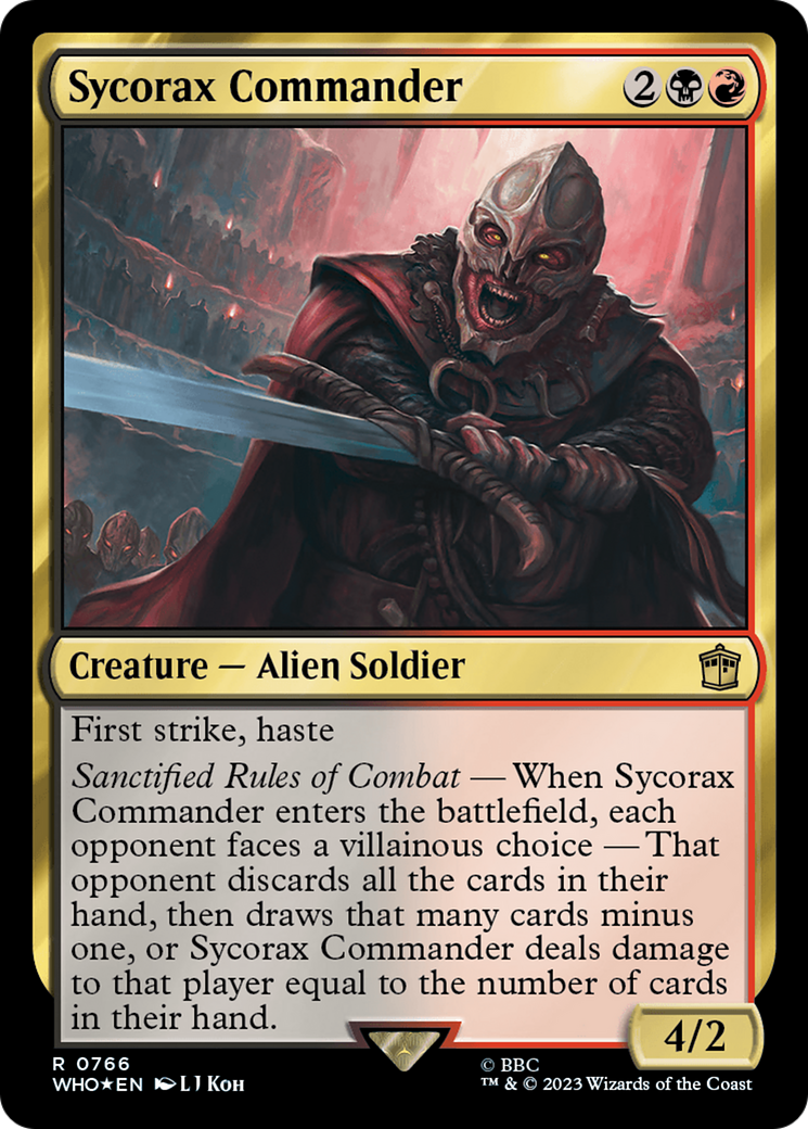 Sycorax Commander (Surge Foil) [Doctor Who] | Cards and Coasters CA