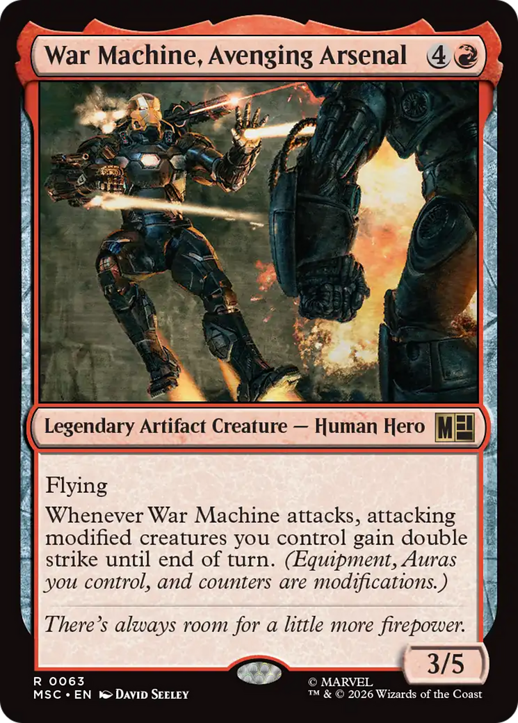 War Machine, Avenging Arsenal [Marvel Super Heroes Commander] | Cards and Coasters CA