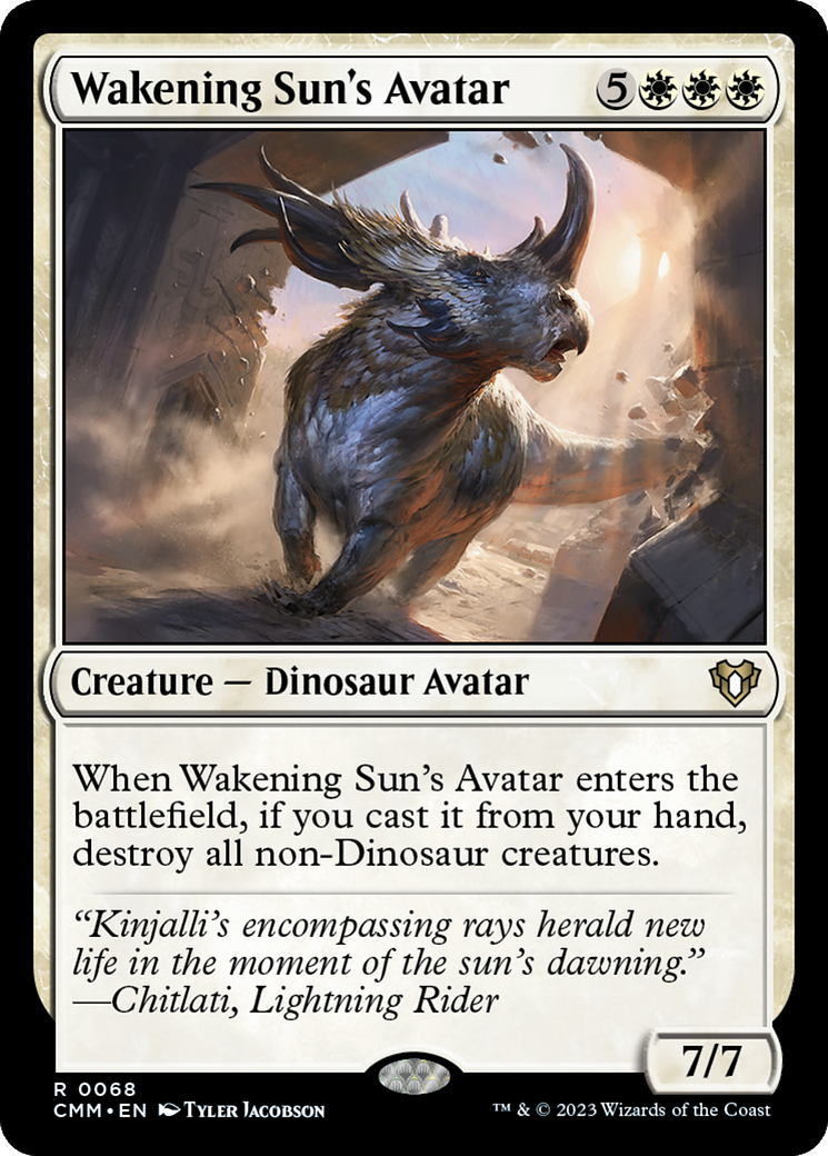 Wakening Sun's Avatar [Commander Masters] | Cards and Coasters CA