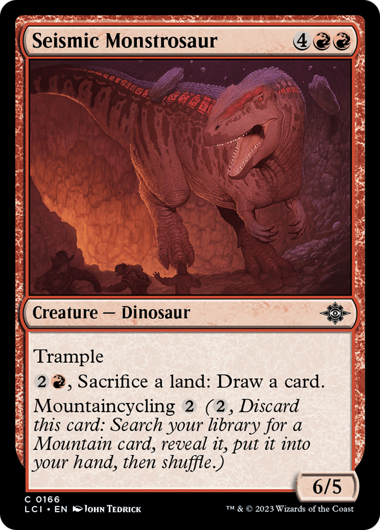 Seismic Monstrosaur [The Lost Caverns of Ixalan] | Cards and Coasters CA