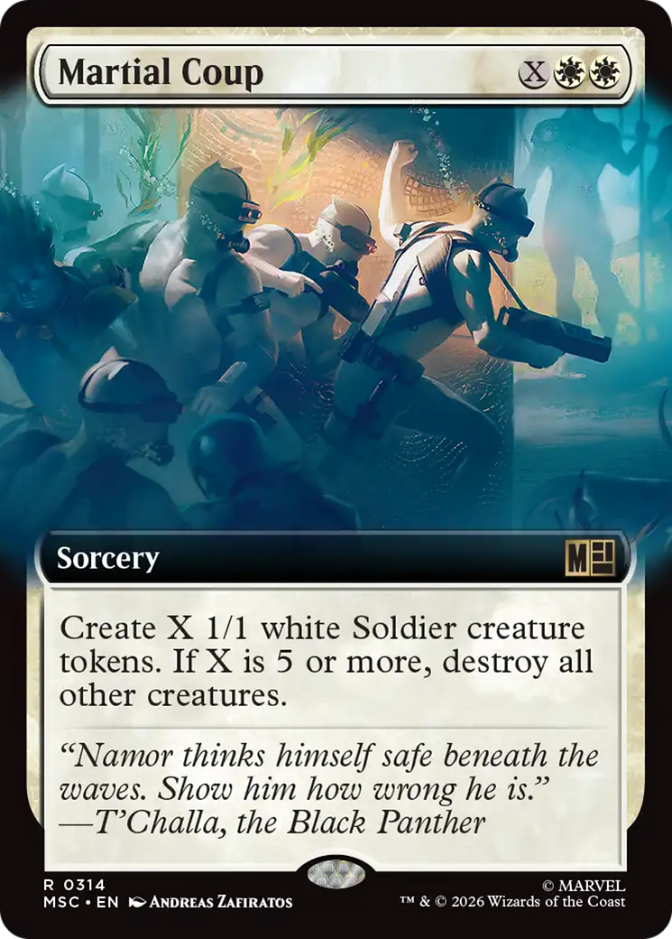Martial Coup (Extended Art) [Marvel Super Heroes Commander] | Cards and Coasters CA