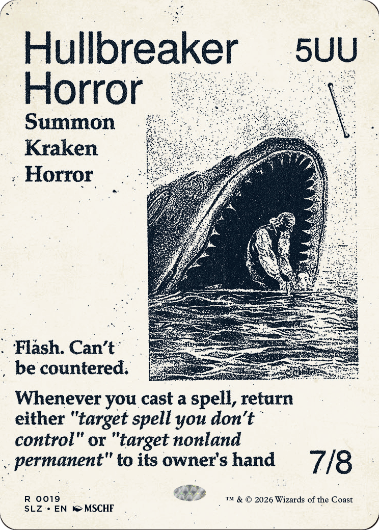 Hullbreaker Horror (0019) [Secret Lair x MSCHF: The Zeta Set] | Cards and Coasters CA