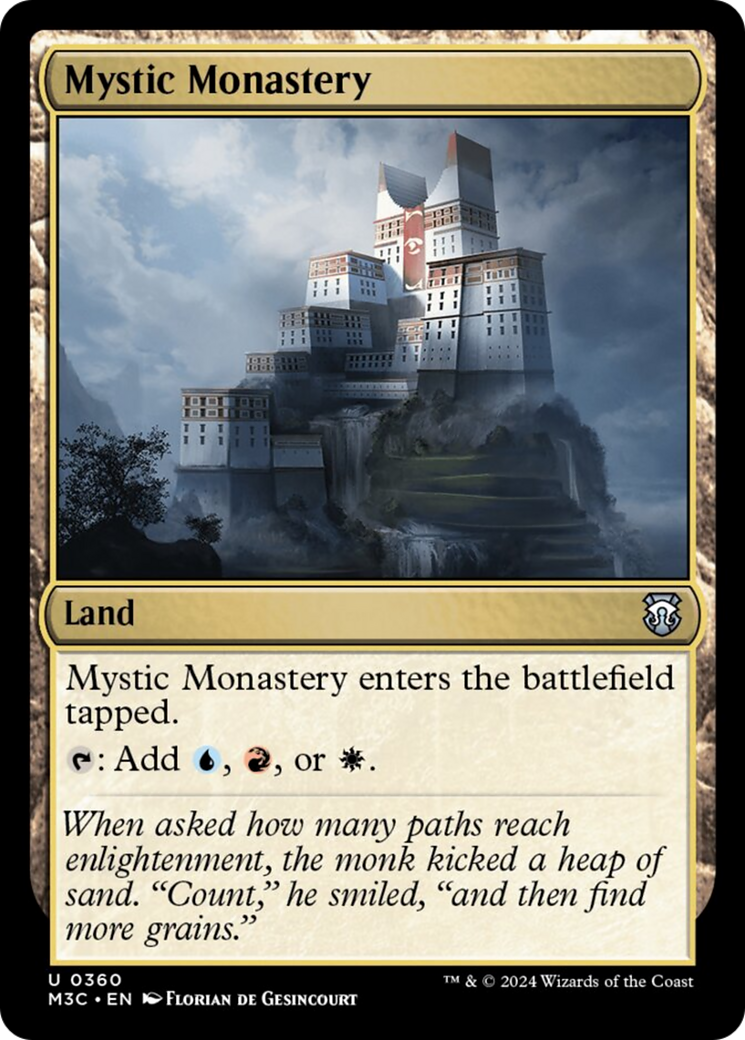 Mystic Monastery (Ripple Foil) [Modern Horizons 3 Commander] | Cards and Coasters CA