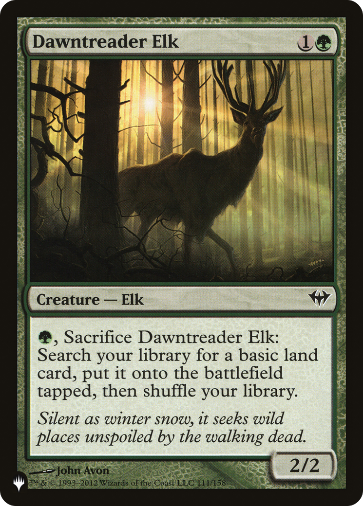 Dawntreader Elk [The List Reprints] | Cards and Coasters CA