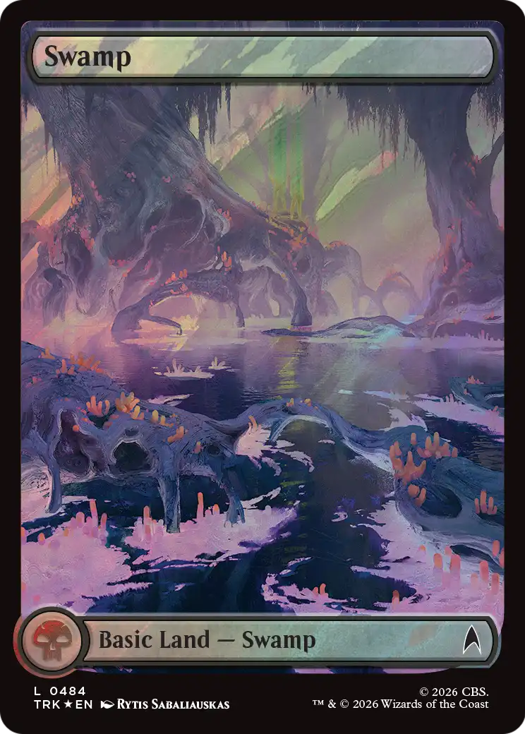 Swamp (0484) (Surge Foil) [Star Trek] | Cards and Coasters CA