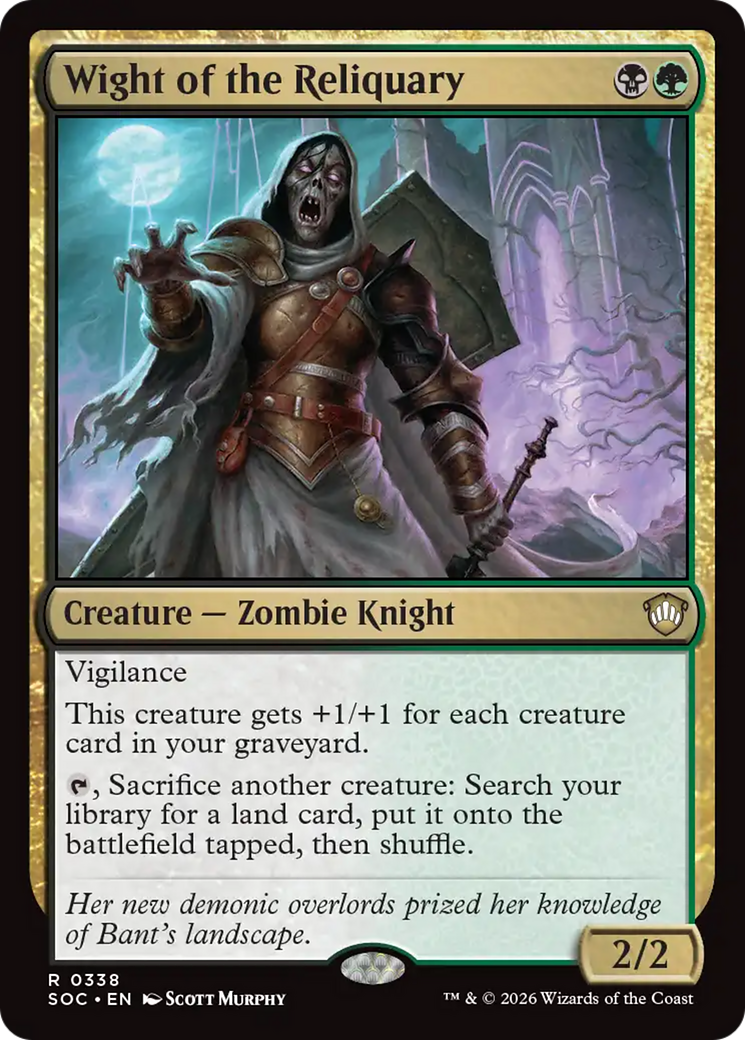 Wight of the Reliquary [Secrets of Strixhaven Commander] | Cards and Coasters CA