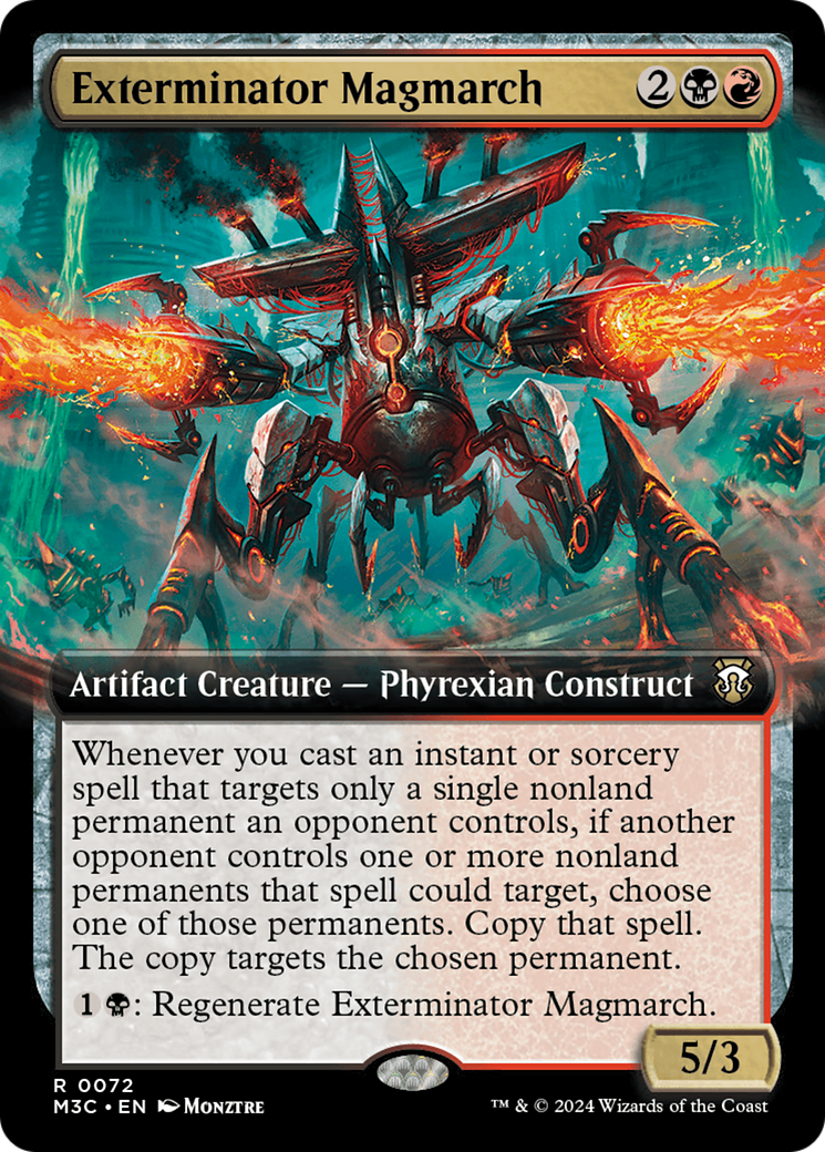 Exterminator Magmarch (Extended Art) (Ripple Foil) [Modern Horizons 3 Commander] | Cards and Coasters CA