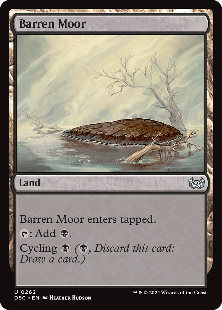 Barren Moor [Duskmourn: House of Horror Commander] | Cards and Coasters CA