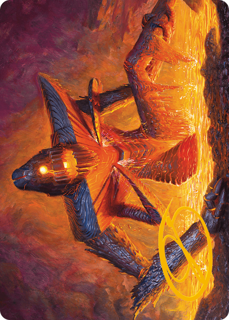 Molten Gatekeeper Art Card (Gold-Stamped Signature) [Modern Horizons 3 Art Series] | Cards and Coasters CA