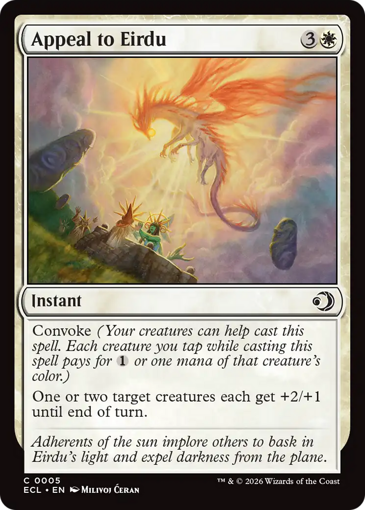 Appeal to Eirdu [Lorwyn Eclipsed] | Cards and Coasters CA