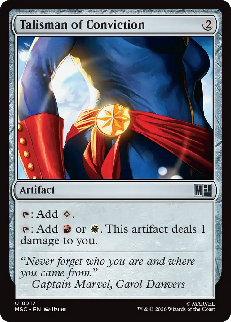 Talisman of Conviction [Marvel Super Heroes Commander] | Cards and Coasters CA