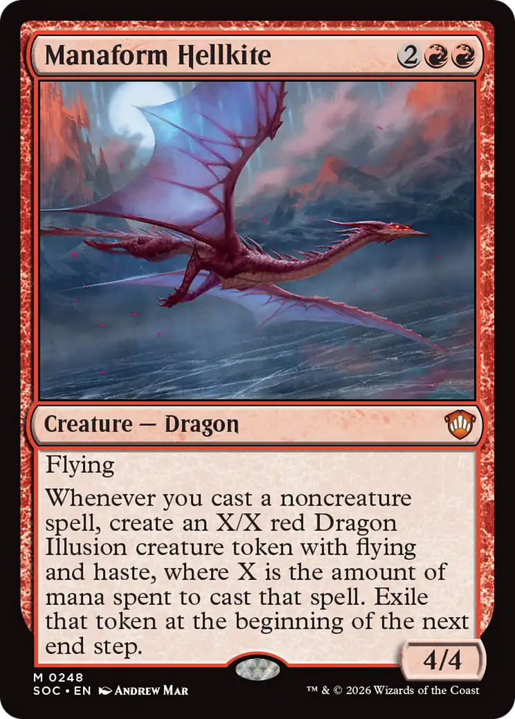 Manaform Hellkite [Secrets of Strixhaven Commander] | Cards and Coasters CA