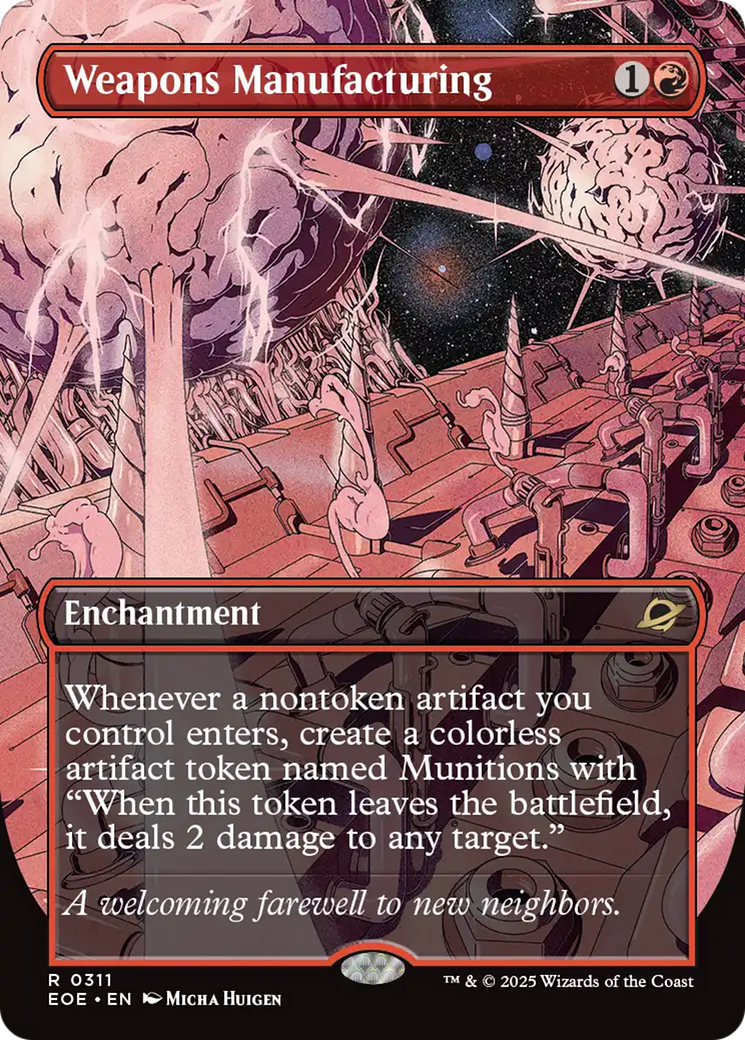 Weapons Manufacturing (Borderless) [Edge of Eternities] | Cards and Coasters CA