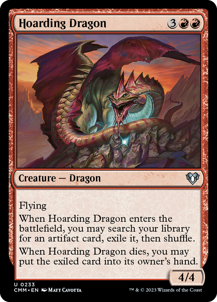 Hoarding Dragon [Commander Masters] | Cards and Coasters CA