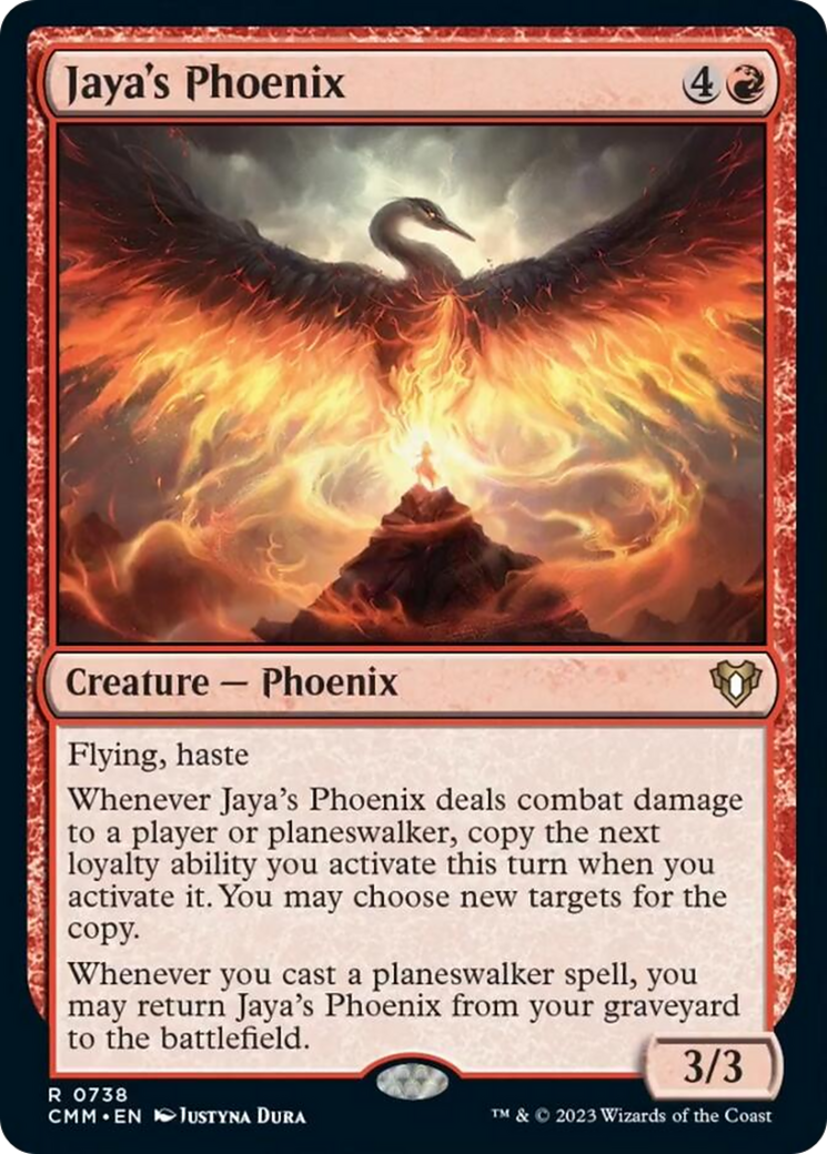 Jaya's Phoenix [Commander Masters] | Cards and Coasters CA