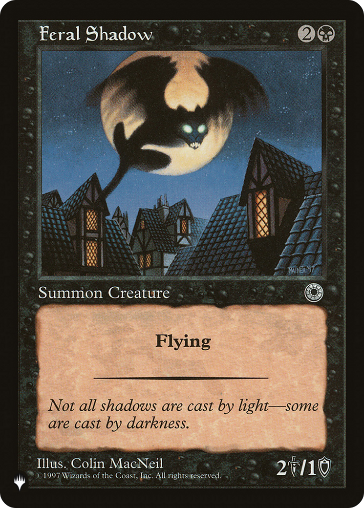 Feral Shadow [The List Reprints] | Cards and Coasters CA