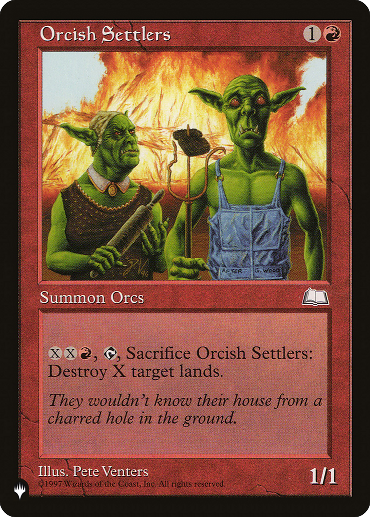 Orcish Settlers [The List Reprints] | Cards and Coasters CA