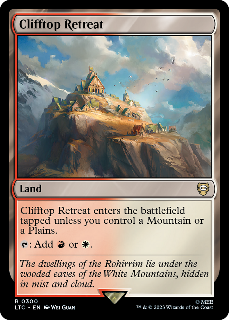 Clifftop Retreat [The Lord of the Rings: Tales of Middle-Earth Commander] | Cards and Coasters CA