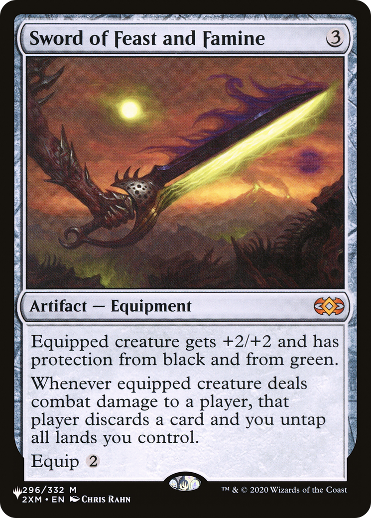 Sword of Feast and Famine [The List] | Cards and Coasters CA