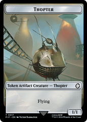 Food (0012) // Thopter Double-Sided Token [Fallout Tokens] | Cards and Coasters CA