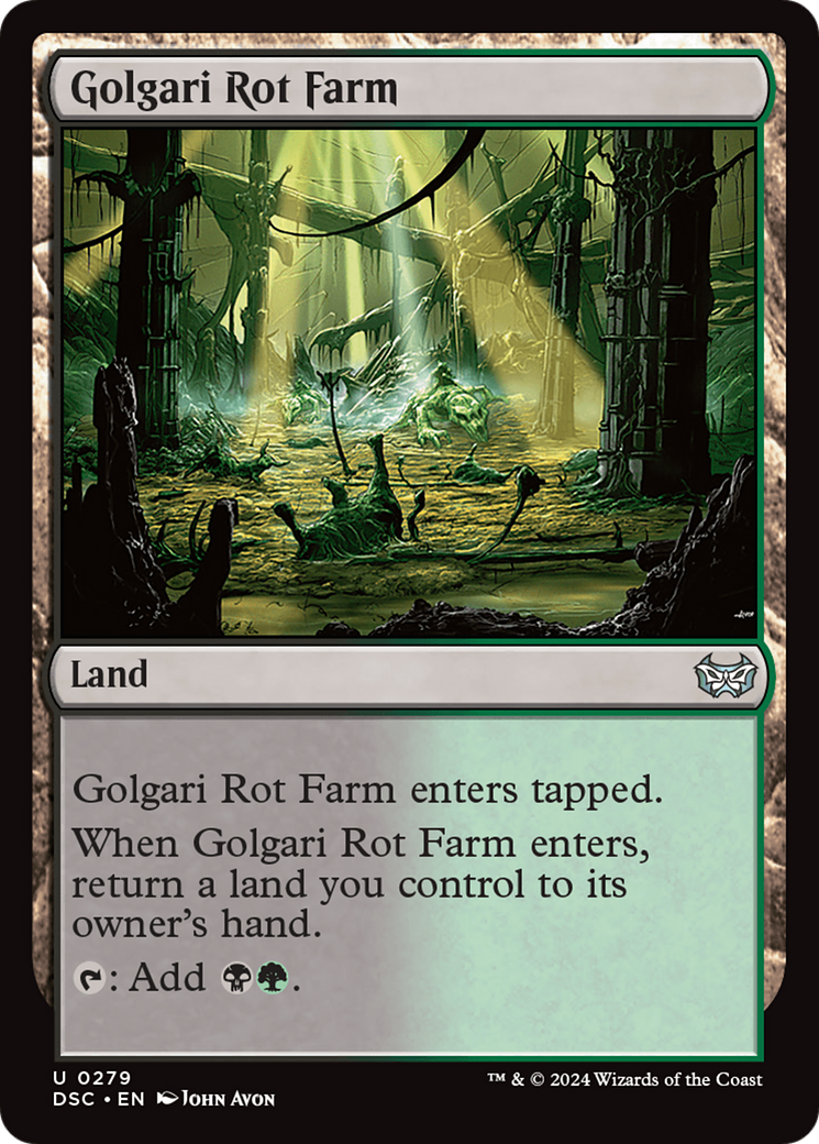 Golgari Rot Farm [Duskmourn: House of Horror Commander] | Cards and Coasters CA