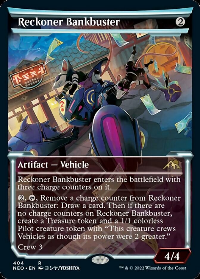 Reckoner Bankbuster (Showcase Soft Glow) [Kamigawa: Neon Dynasty] | Cards and Coasters CA