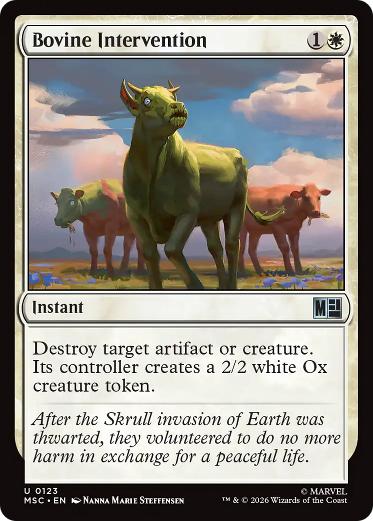 Bovine Intervention [Marvel Super Heroes Commander] | Cards and Coasters CA