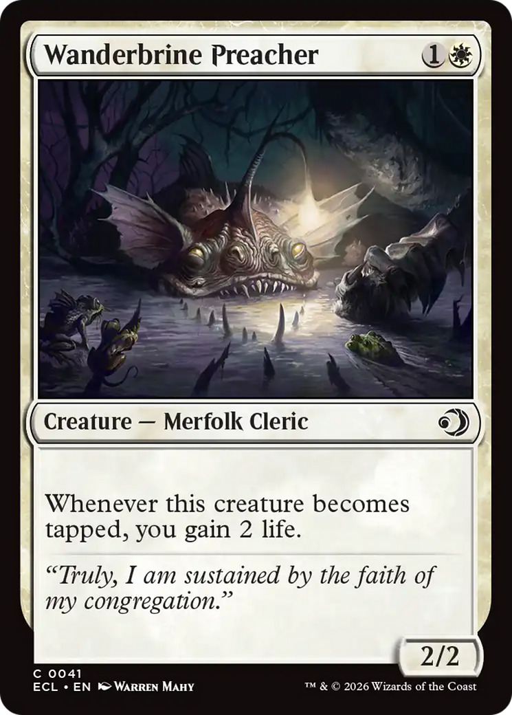 Wanderbrine Preacher [Lorwyn Eclipsed] | Cards and Coasters CA