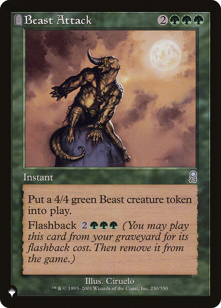 Beast Attack [The List] | Cards and Coasters CA