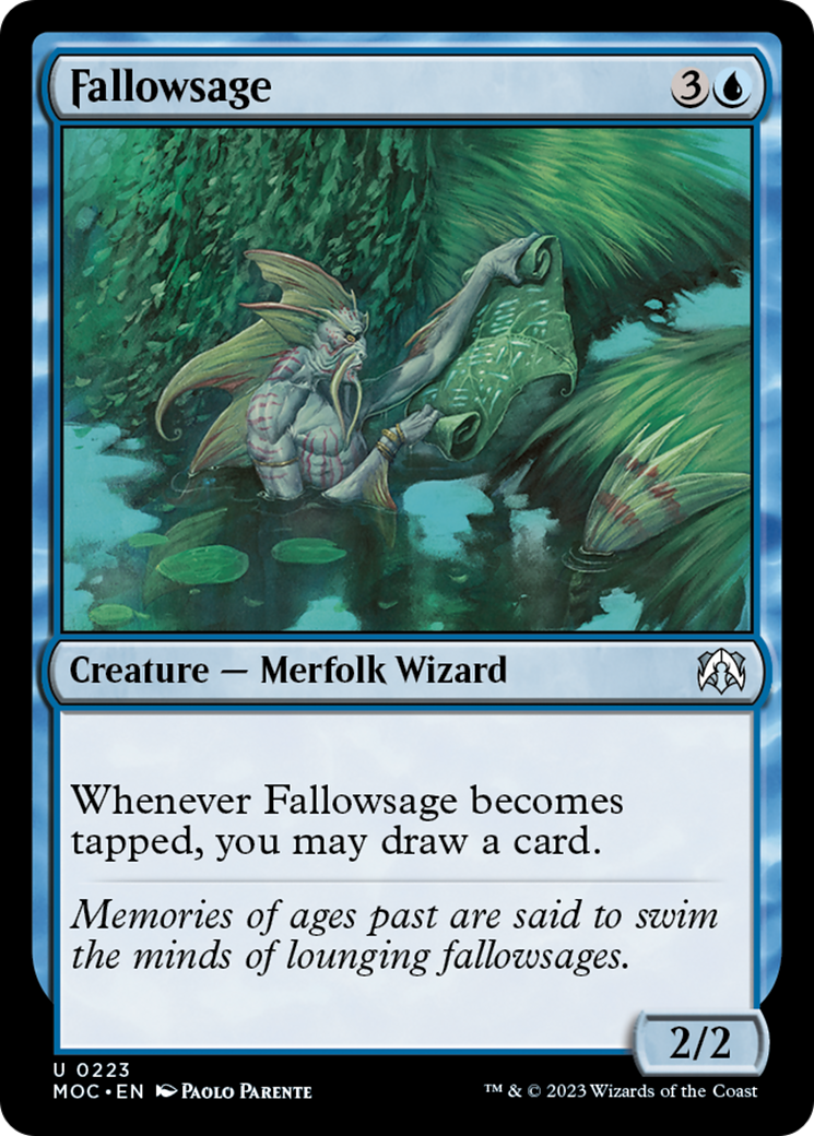 Fallowsage [March of the Machine Commander] | Cards and Coasters CA