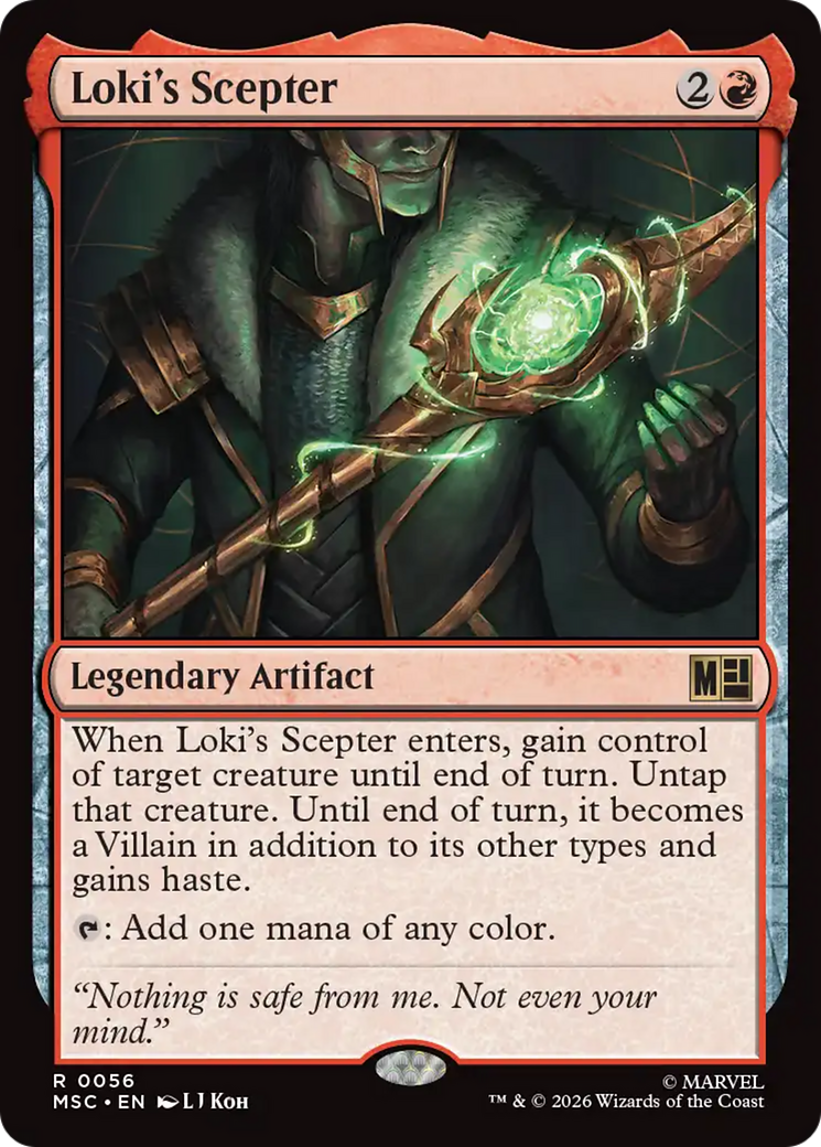 Loki's Scepter [Marvel Super Heroes Commander] | Cards and Coasters CA